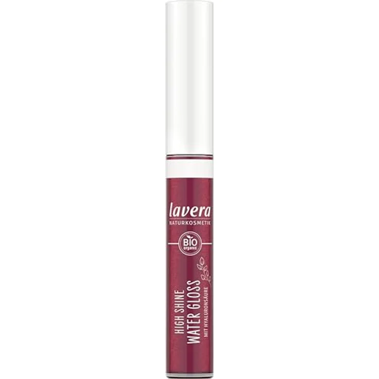 lavera High Shine Water Gloss Lippenstift 5,5 ml, vegan, Farbe Raspberry 03, dermatologisch getestet, 6 Stunden Halt – Bild 1