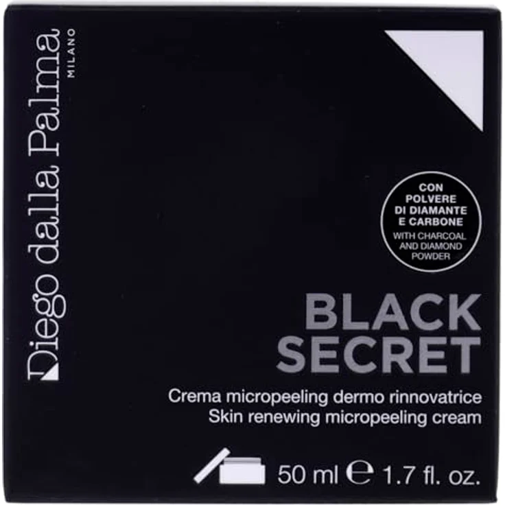 Diego Dalla Palma Black Secret Crema Micro Peeling Skin Treatment, 50 ml - Langlebige Gesichtsreinigung, kühl und bequem – Bild 5