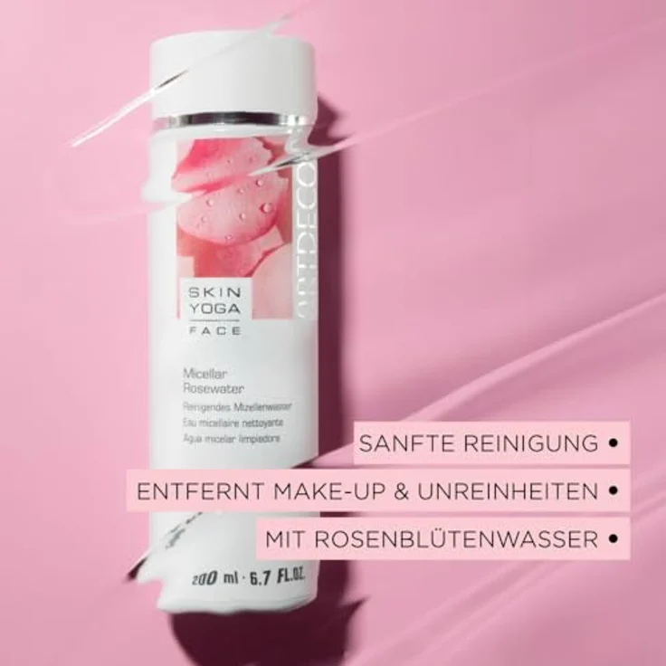 ARTDECO Micellar Rosewater - Reinigendes & beruhigendes Mizellenwasser mit zartem Rosenduft - 1 x 200 ml – Bild 3