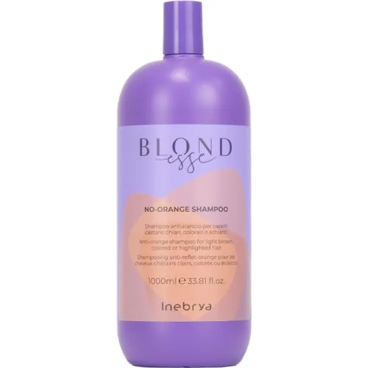 Inebrya No Orange Blondesse Shampoo für hellbraune, gefärbte oder aufgehellte Haare | 1.000 ml