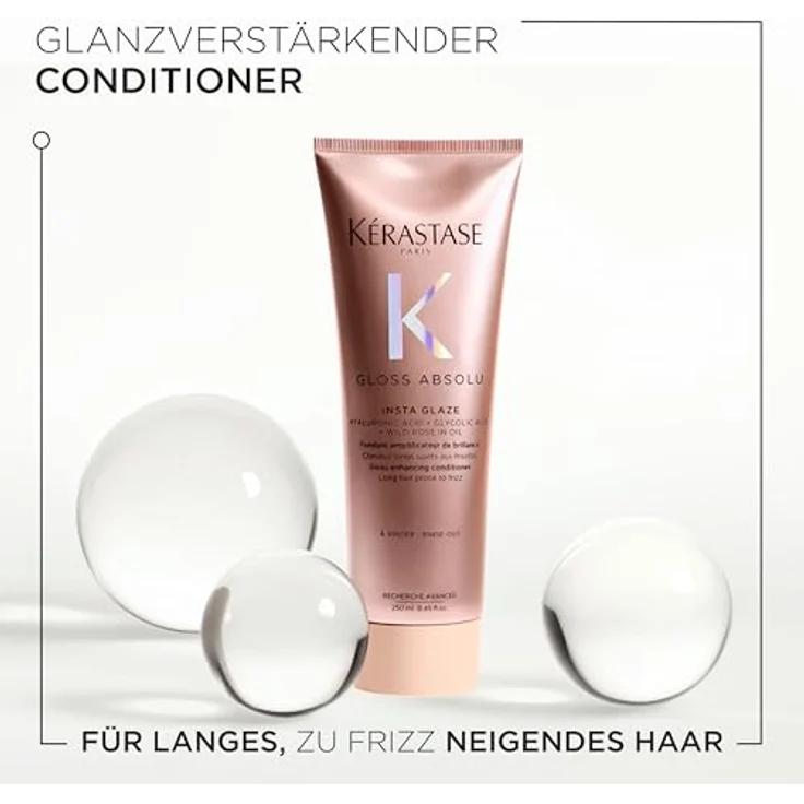KÉRASTASE Gloss Absolu Fondant Insta Glaze Conditioner für langes, zu Frizz neigendes Haar, 250ml – Bild 2