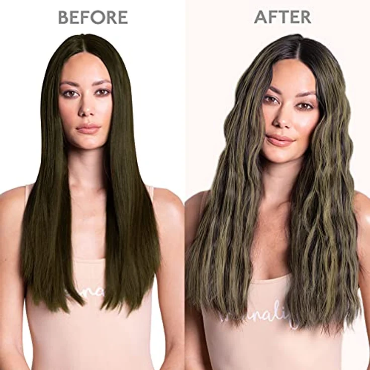 WENNALIFE Clip in Extensions Echthaar, 55cm 22 Zoll, 120g, 7pcs, Balayage Schwarz bis Hellblond, Remy Haarverlängerung – Bild 5