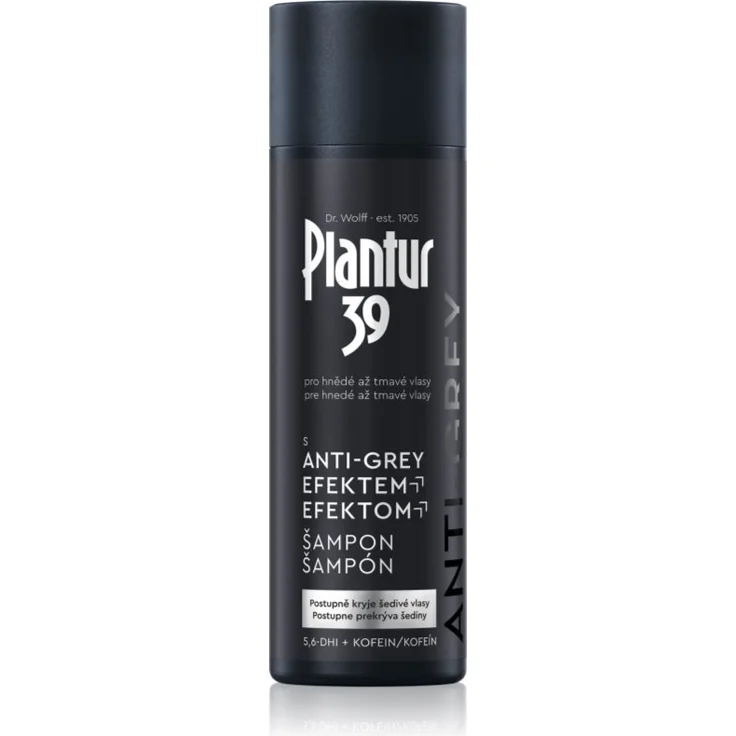 Plantur 39 Anti-Grey Shampoo, 200 ml, Haarshampoo gegen graues Haar zur Stimulierung des Haarwuchses und Stärkung der Haarfasern