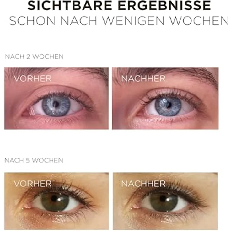 HUYGENS Wimpernserum & Augenbrauenserum, Conditioner mit Bio-Rizinusöl, klinisch bestätigte Wirkung: +19% Dichte & Länge, 99% natürlich, 3,5 ml – Bild 3