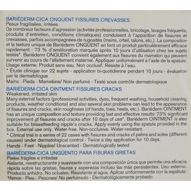 Uriage Bariéderm Onguent Fissures Crevasses Salbe Risse Hände & Füße 40 g – Bild 3