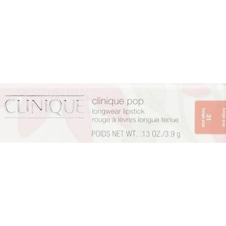 Clinique Pop Longwear Lipstick 31 Beige Pop, satinierter Lippenstift mit langanhaltender, hochpigmentierter Farbe, 3,9 g – Bild 2