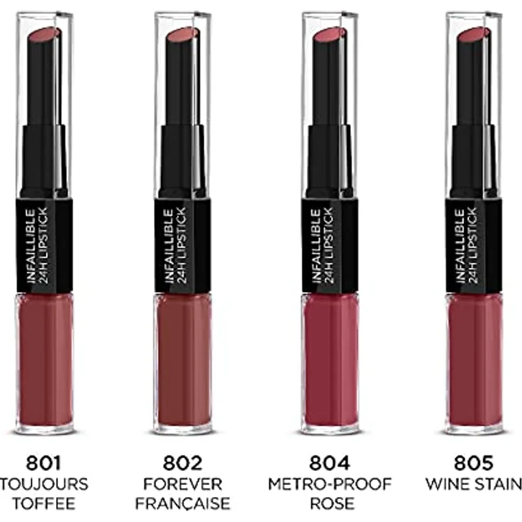 L'Oréal Paris Infaillible 2-Step Lippenstift 6 ml Nr. 801 - Toujours Toffee – Bild 6