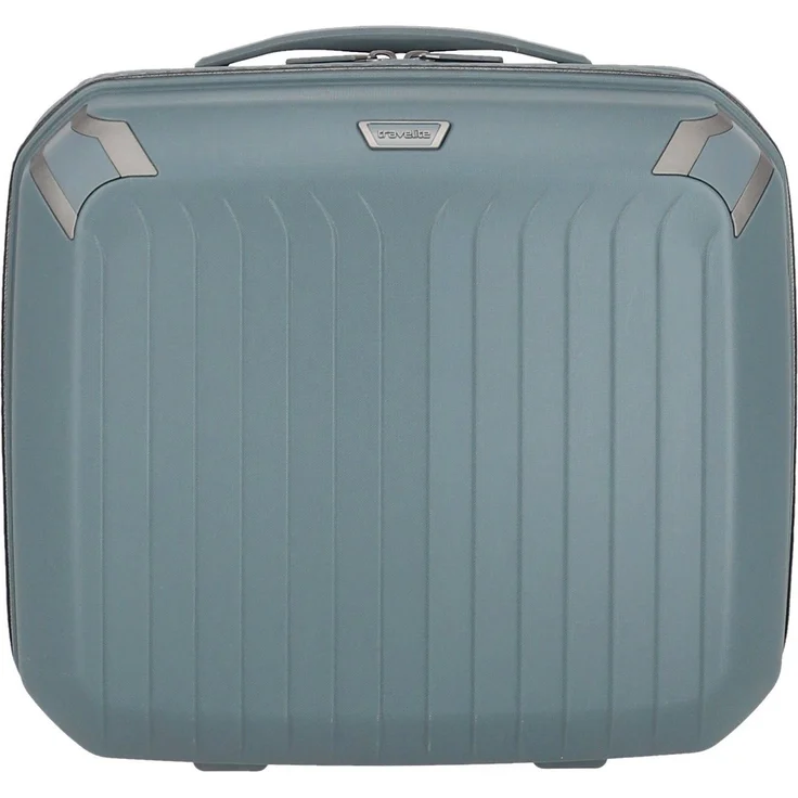 travelite Beautycase ELVAA, Kosmetikkoffer Trolley-Aufsteckfunktion, Polypropylen, recyceltes Innenfutter