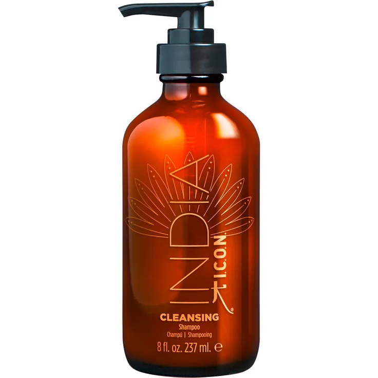 I.C.O.N. India Cleansing Shampoo 237 ml, luxuriöses Haar-Yurveda Shampoo mit feuchtigkeitsspendenden Ölen und natürlichen Pflanzenextrakten, vegan und tierversuchsfrei