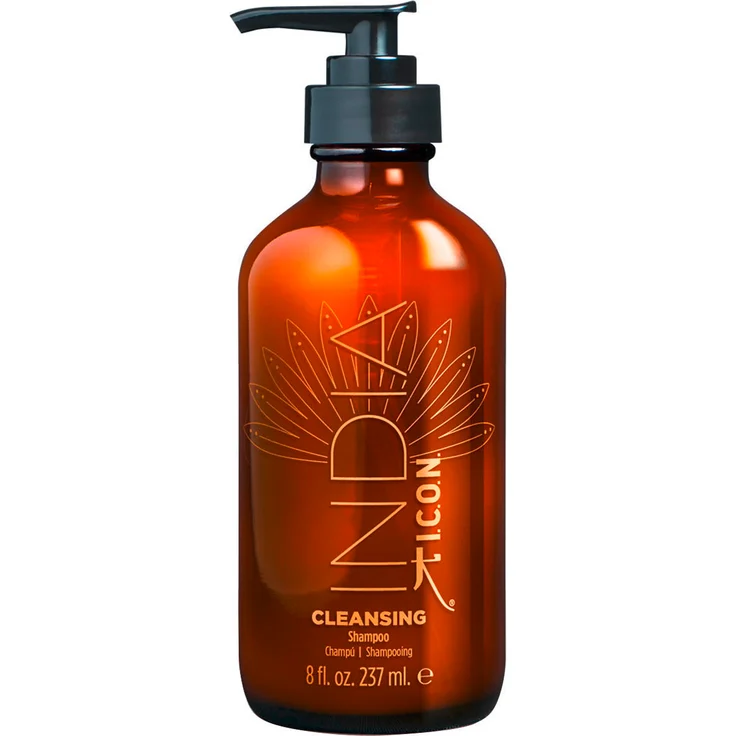 I.C.O.N. India Cleansing Shampoo 237 ml, luxuriöses Haar-Yurveda Shampoo mit feuchtigkeitsspendenden Ölen und natürlichen Pflanzenextrakten, vegan und tierversuchsfrei