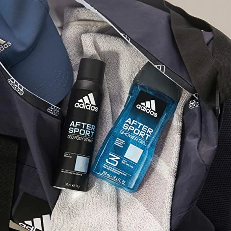 adidas 3in1 After Sport Duschgel für ihn, mit aromatisch-frischem Duft, 250 ml – Bild 5