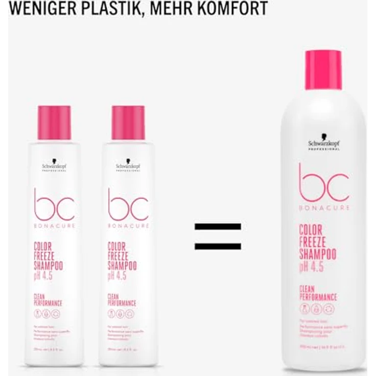 Schwarzkopf Shampoo BonaCure Clean Performance Color Freeze Shampoo pH 4.5 500 ml – Bild 3