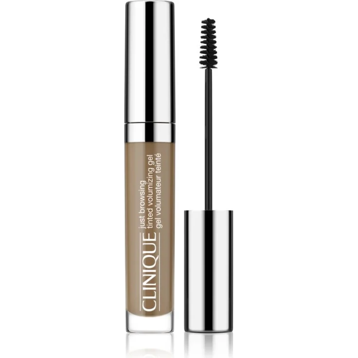 Clinique Just Browsing Tinted Volumizing Gel Augenbrauen-Gel, Farbton 01 Sandy Blonde, 4.3 ml, wasserfest und langanhaltend mit feinen Fasern für optisch dichtere Augenbrauen