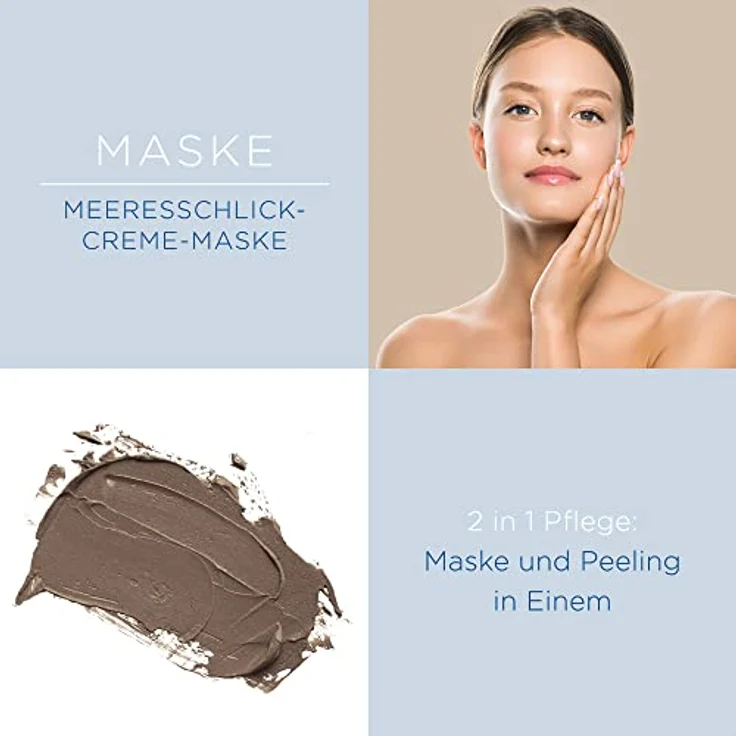 La mer Meeresschlick-Creme-Maske - Maske und Peeling in einem - Spendet nachhaltig Feuchtigkeit - Für eine reine Gesichtshaut und ein verfeinertes Hautbild - Remineralisierend und beruhigend - 50 ml – Bild 2