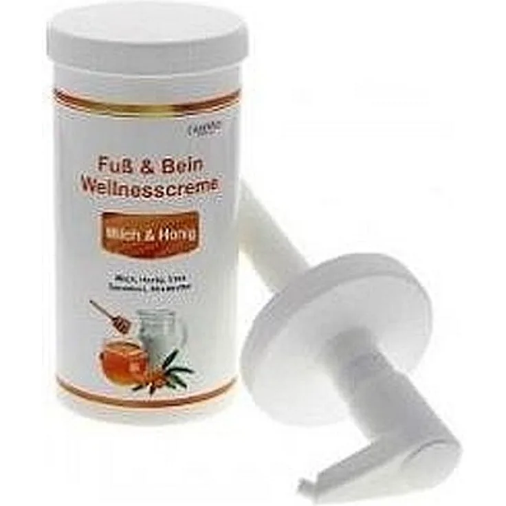 Sanamed CareMed Fuß & Bein Wellnesscreme Milch & Honig, 450ml mit Spender