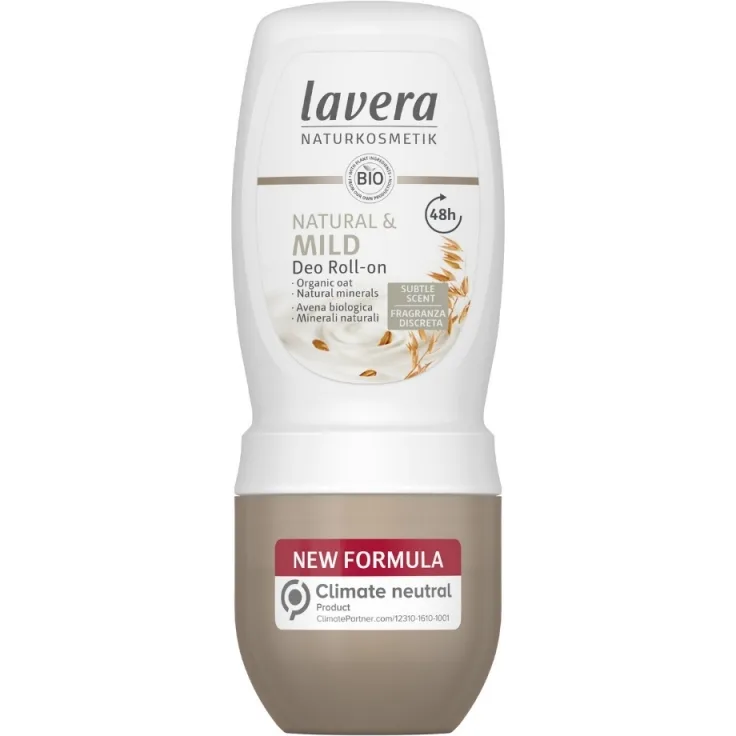 Lavera Natural & Mild Deodorant Roll-On 48h Protection, 50ml, ohne Aluminiumsalze, alkoholfrei, hautverträglich