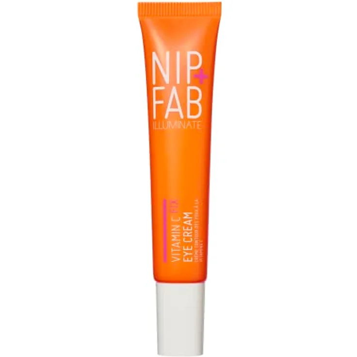 Nip+Fab Vitamin C Fix Eye Cream 10% 15ml | Augencreme mit Vitamin C, Peptiden, Koffein und Niacinamid für glattere, hellere Unter-Augenhaut, 3 Formen von Vitamin C