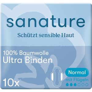 Bild für Sanature Ultra Binden Normal mit Flügeln