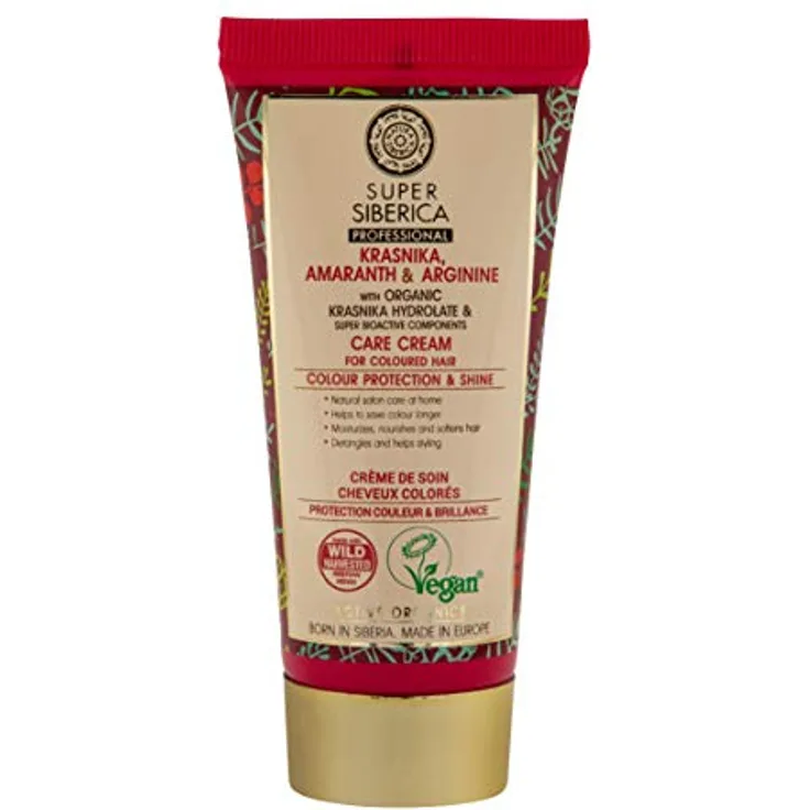 Natura Siberica Super Krasnika, Amaranth & Arginin Pflegecreme für coloriertes Haar, 50 ml