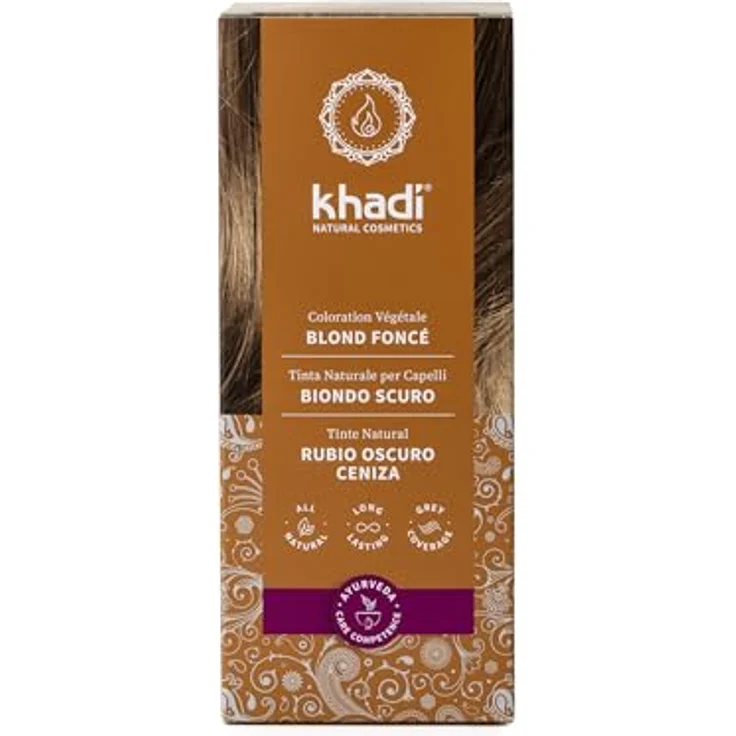 Khadi Pflanzenhaarfarbe Dunkelblond 100 g – Bild 2