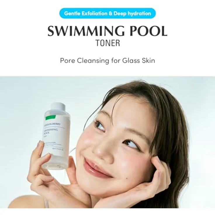 NoName Swimming Pool Toner, Gesichtsreinigung mit 8 Hyaluronsäuren, 155 ml, alkoholfrei, dermatologisch getestet, für alle Hauttypen – Bild 2