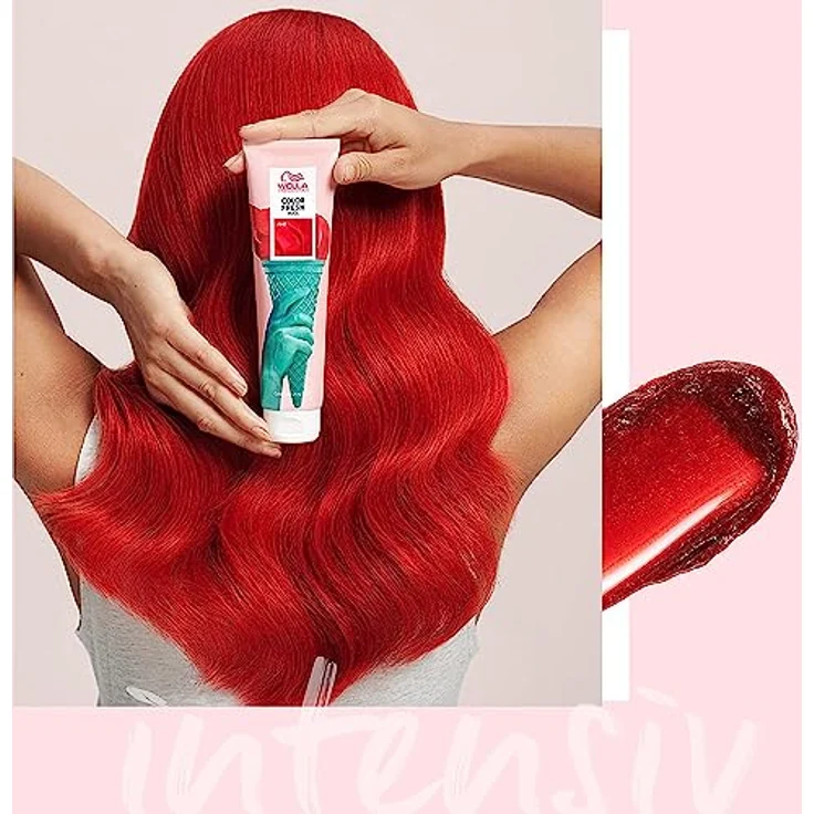 Wella Professionals Color Fresh Mask Red – Pflegende Tönung mit Avocadoöl für aufgehelltes und helles Haar – 150 ml – Bild 4