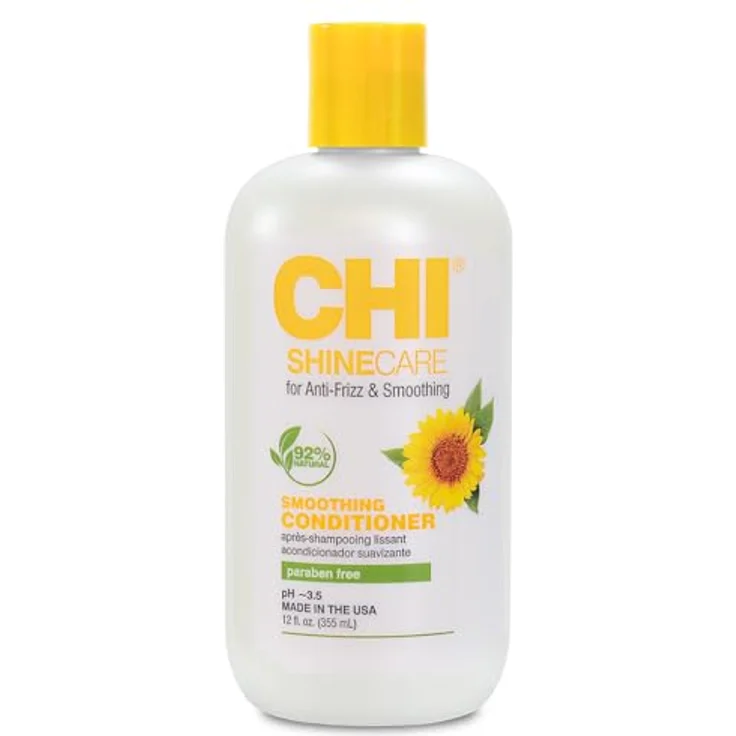 CHI ShineCare Smoothing Conditioner, intensive Haarpflege mit Aloe Vera und Sonnenblumenöl, 355 ml – Bild 1