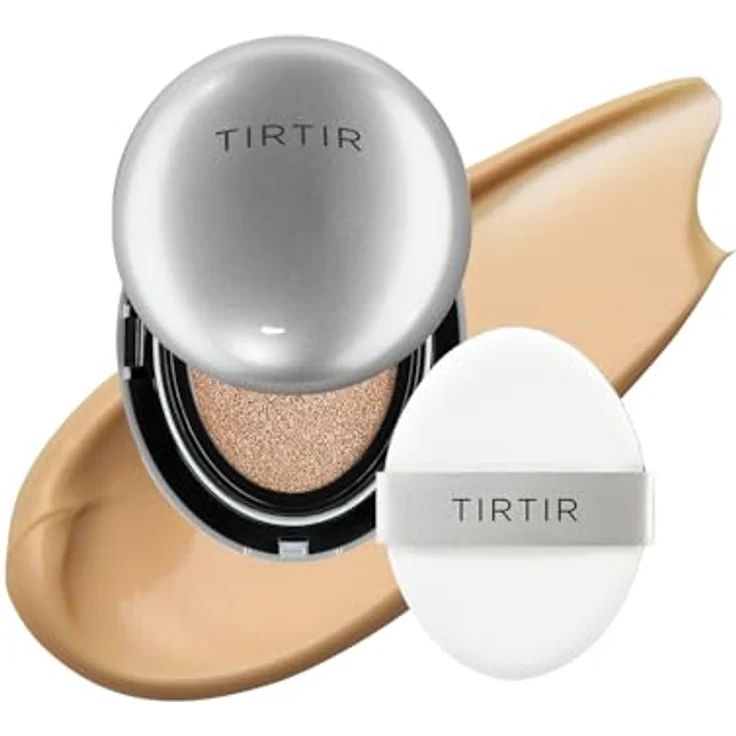 TIRTIR Mask Fit Aura Cushion Mini, feuchtigkeitsspendendes Make-up zur Verjüngung der Gesichtshaut, Farbton 31N French Beige, 4.5 g – Bild 1