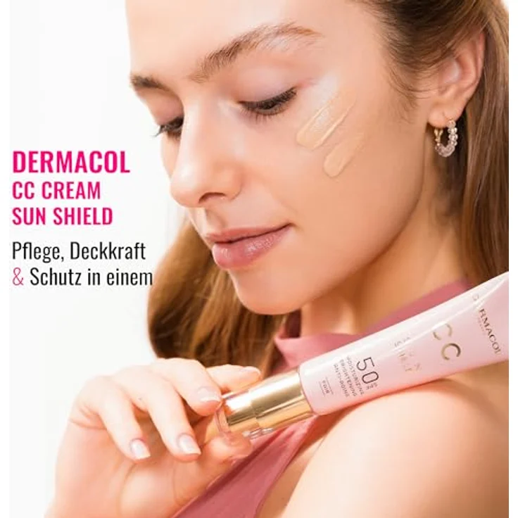 Dermacol CC Sun Shield CC Cream mit verjüngender Wirkung, SPF 50, Farbton Fair, 30 ml – Bild 3