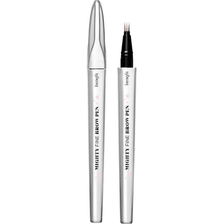 BeneFit Cosmetics Mighty Fine Brow Pen, Präzisions-Augenbrauenstift mit ultrafeiner Spitze, 0,5 ml, warmes Hellbraun (#3)