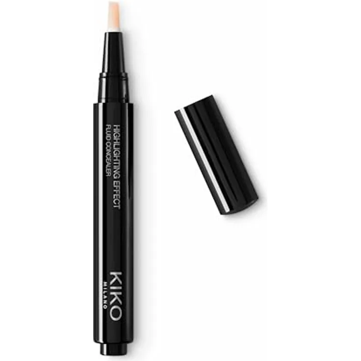 KIKO Milano Highlighting Effect Flüssig-Korrektor, aufhellender Concealer gegen Hautunreinheiten, Farbton 01 Porcelain, 2 ml