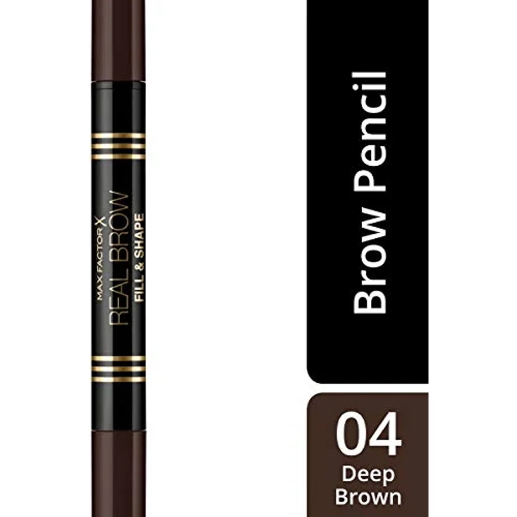Max Factor Real Brow Fill & Shape Pencil, Farbe 04 Deep Brown, 10 g – Bild 2