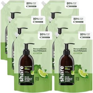 Bild für share Flüssigseife Nachfüllbeutel, Limette & Koriander (6x500ml)