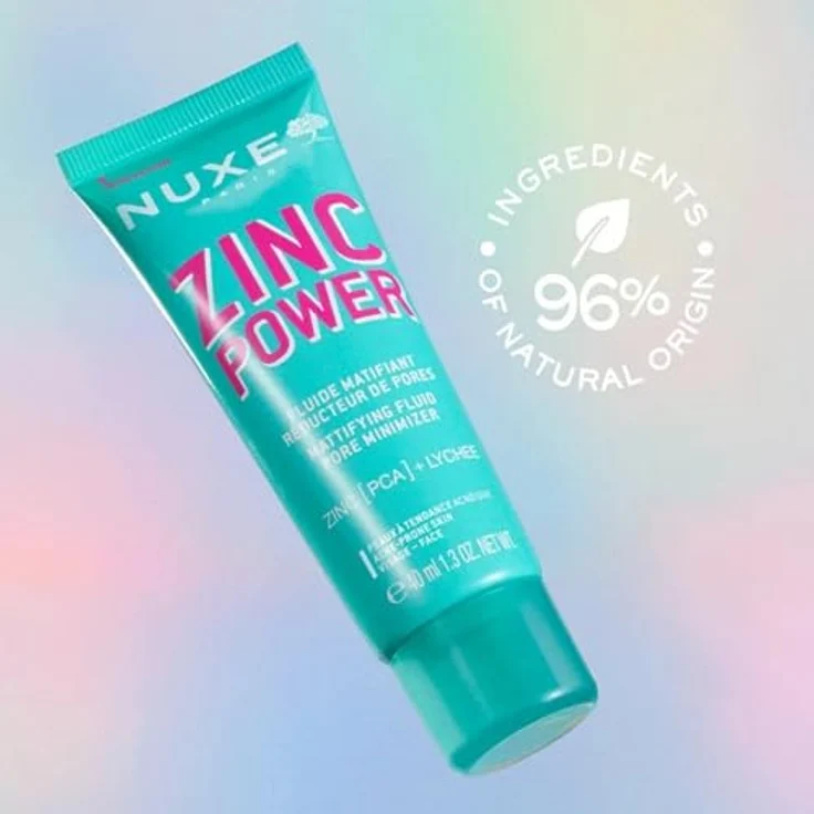 Nuxe Zinc Power Mattifying Fluid, Gesichtscreme für Damen zur Porenverkleinerung, 40 ml – Bild 4