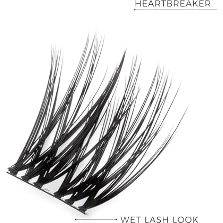 Nanolash DIY Eyelash Extensions knotenfreie Bündel mit selbstklebenden Wimpern Heartbreaker 36 St. – Bild 3