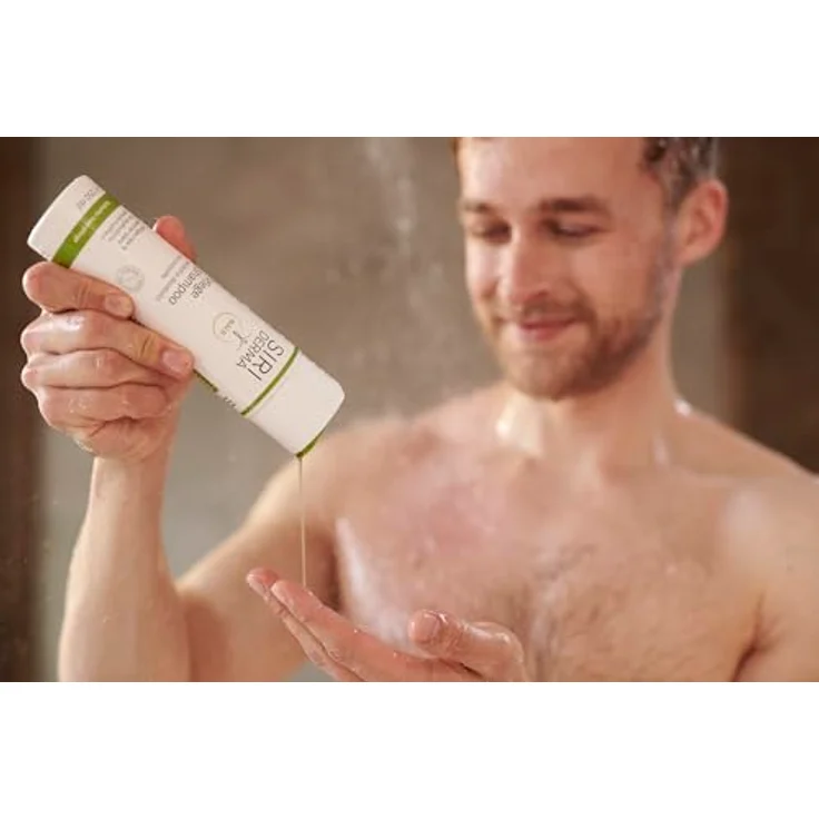 SIRIDERMA Pflege-Shampoo | Ohne Parabene & Silikone | Basisch I Bei trockener Kopfhaut, Schuppenflechte und Neurodermitis (leicht duftend, 250 ml) – Bild 3