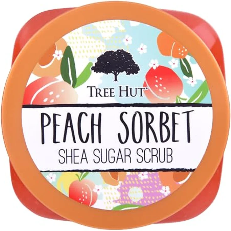 Tree Hut Peach Sorbet Shea Sugar Scrub, 450 ml, ultra-hydrating and peelating scrub for nourishing essential body care – Bild 2