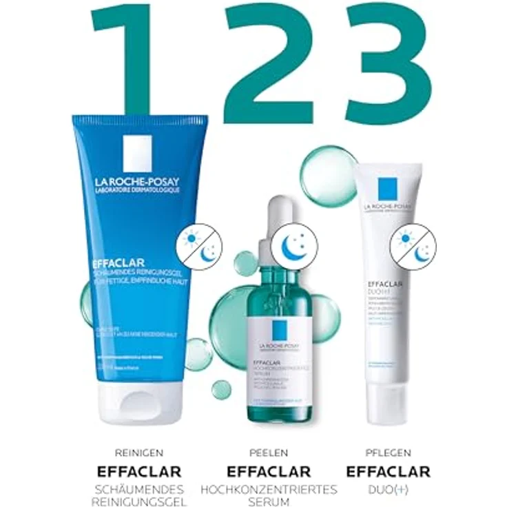 La Roche Possay Effaclar Serum 30 ml mit einer pflegenden Wirkung, hochkonzentriert, porenverfeinernd, Anti-Falten Wirkung – Bild 7