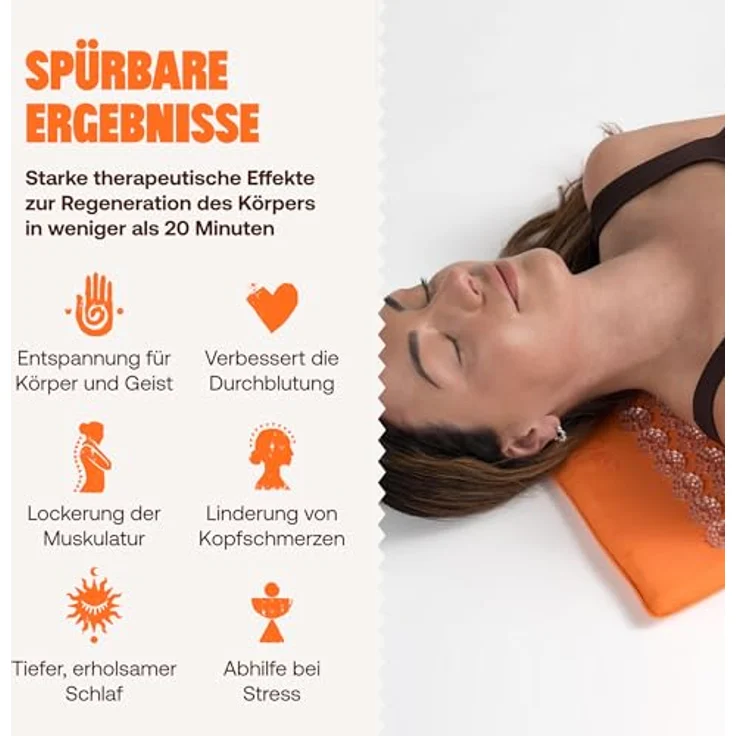 Shakti Mat Original, Akupressurmatte mit 6.210 Spikes aus Bio-Baumwolle, GOTS-zertifiziert, Handarbeit, entspannend – Bild 2