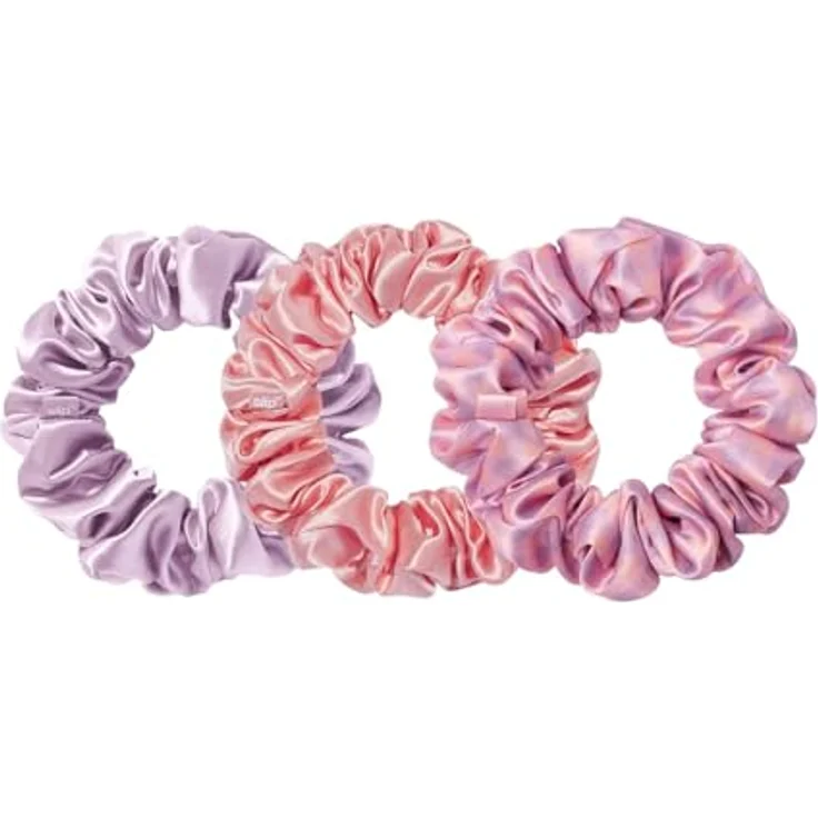 SLIP Große Haargummis aus reiner Seide, Anti-Falten- und Bruchschutz-Design, Belleflower: in Iris, Wildblume und Rose – Bild 2