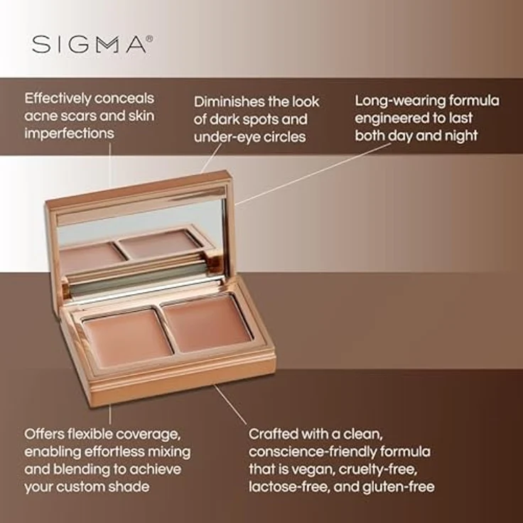 Sigma Beauty Spectrum Color-Correcting Duo Concealer Palette 1.52 g Medium to Dark – Bild 3