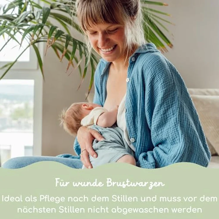 boep med Balsam, vielseitige Anwendung als Lippenbalsam, Brustwarzensalbe und Wind & Wettercreme, 50ml, vegan und von Hebammen empfohlen – Bild 3