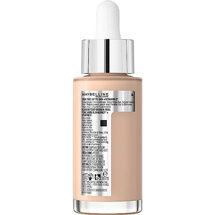 MAYBELLINE NEW YORK SuperStay Vitamin C Skin Tint Serum, Foundation für einheitlichen Hautton, Farbton 6.5, 30 ml – Bild 3