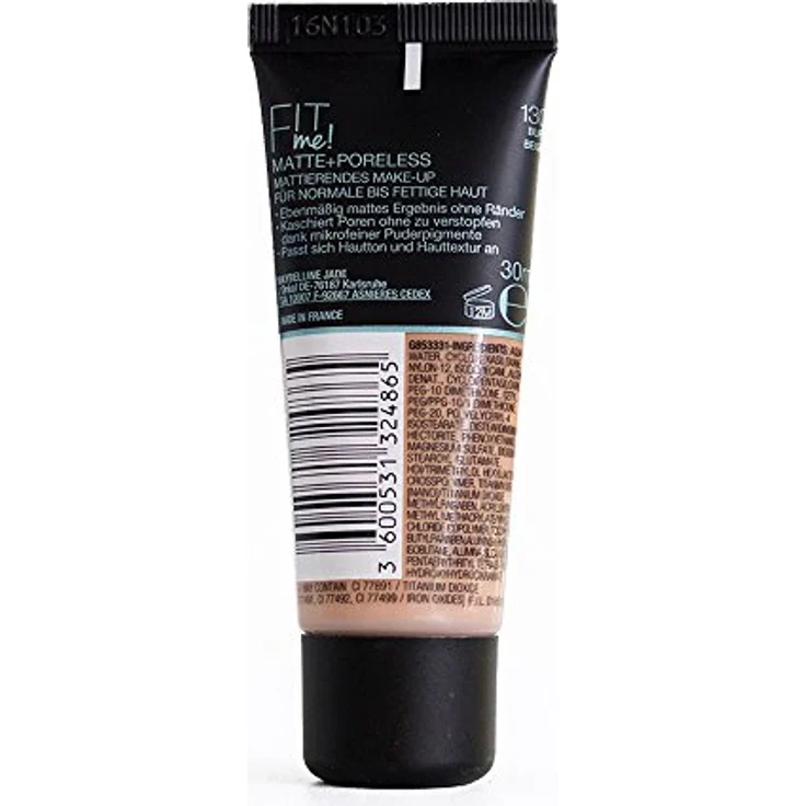 Maybelline Fit me! Matte&Poreless Make-up Nr. 130 Buff Beige, 30 ml – Bild 2