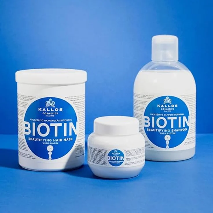 Kallos Cosmetics Biotin Maske Für Schnelleren Haarwuchs 1000 ml – Bild 6