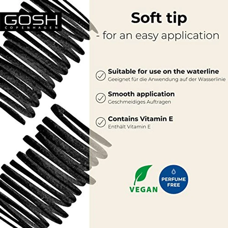 Gosh Copenhagen KOHL Eyeliner #black 1,1 gr  – Bild 3