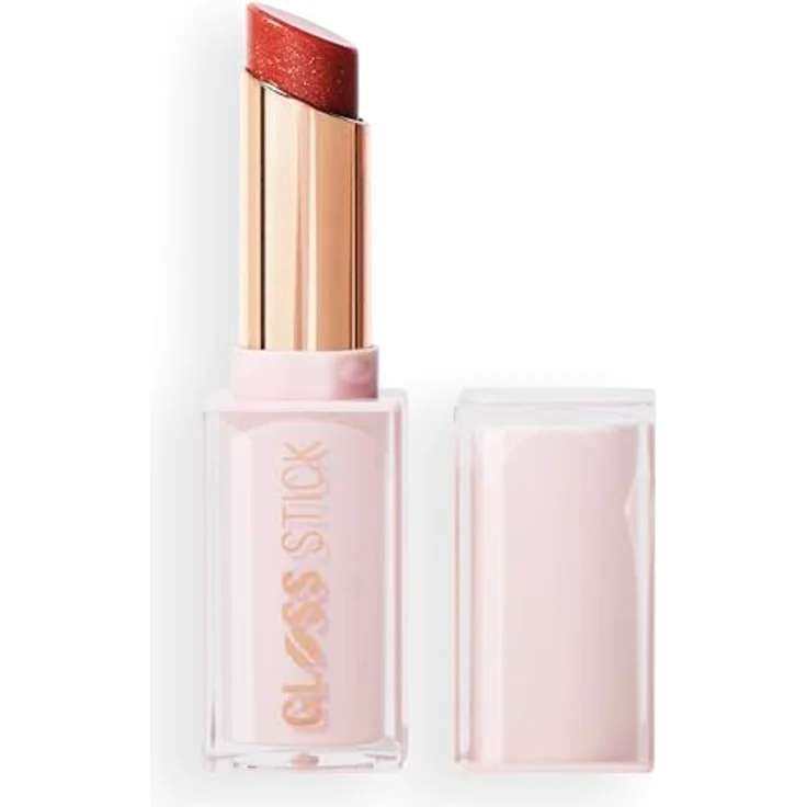 Revolution Pout Lip Gloss, Hochglänzendes Lippen-Gloss mit Hyaluronsäure & Vitamin E, Vegan, Tierversuchsfrei, 3g, Shimmer Sugar Cookie Pink – Bild 1