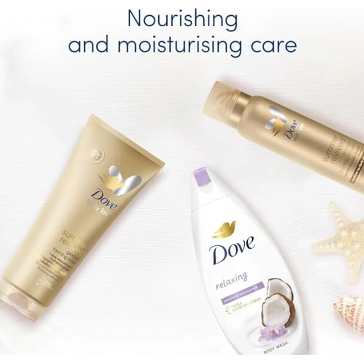 Dove DermaSpa Summer Revived Progressives Selbstbräuner-Körpermousse, streifenfrei für mittlere bis dunkle Haut, 150 ml, 48 Stunden Feuchtigkeitspflege – Bild 3