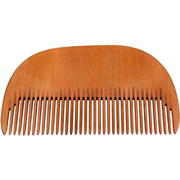 GREENDOOR Bartkamm, heimisches Hartholz, Herstellung in deutscher Manufaktur, 80 x 50 mm, antistatisch, Bart Holz Kamm Kirsche/Birne/Apfel/Esche/Ahorn/Nussbaum – Bild 2
