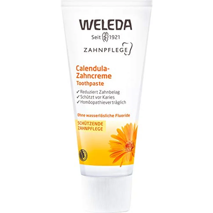 Weleda Calendula-Zahncreme 75 ml, für saubere & gesunde Zähne – Bild 2